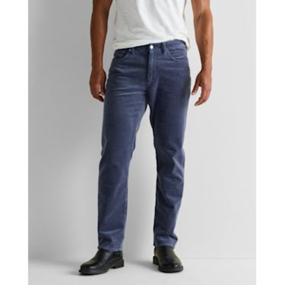 Quince Men Organic Stretch Corduroy 5-Pocket Pants Blue 35